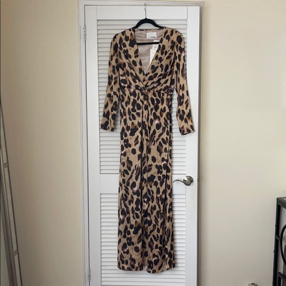 Style Keepers Leopard Maxi Dress Sz Small